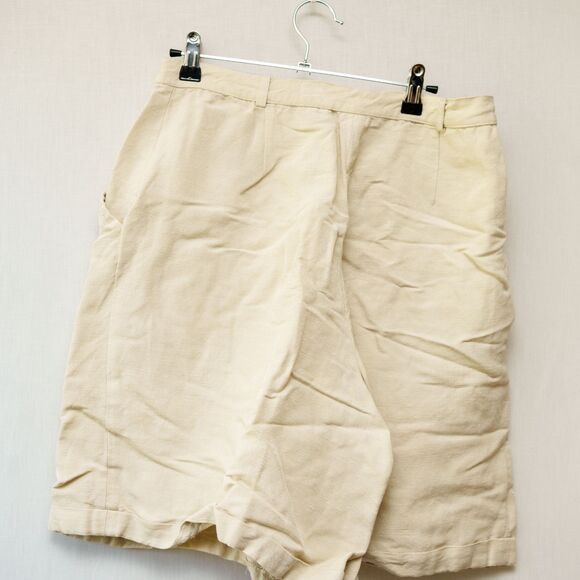 Vintage Collectible Gold by Georgio Sant Angelo womens shorts linen blend 14 - Picture 2 of 6